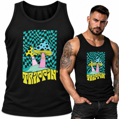 TANK TOP  ŚMIESZNY MUSHROOMS